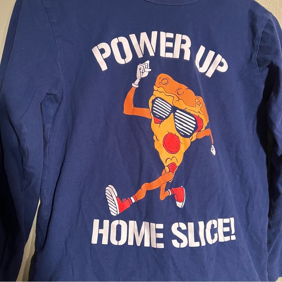 The Children’s Place Pizza Graphic Tee Blue L 10/12 - Picture 5 of 8